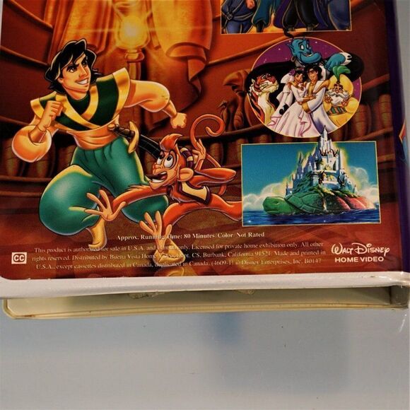 Aladdin and the King of Thieves VHS 1996 Disney Presents Clam Shell Box - Picture 7 of 10